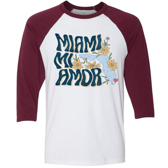 Miami mi Amor Florida Baseball Tee