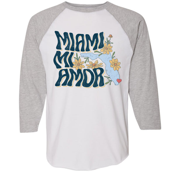 Miami mi Amor Florida Baseball Tee