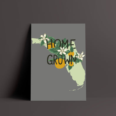 Home Grown Florida Grey Poster