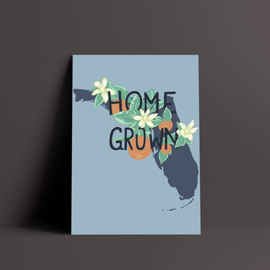 Home Grown Florida Sky Blue Poster