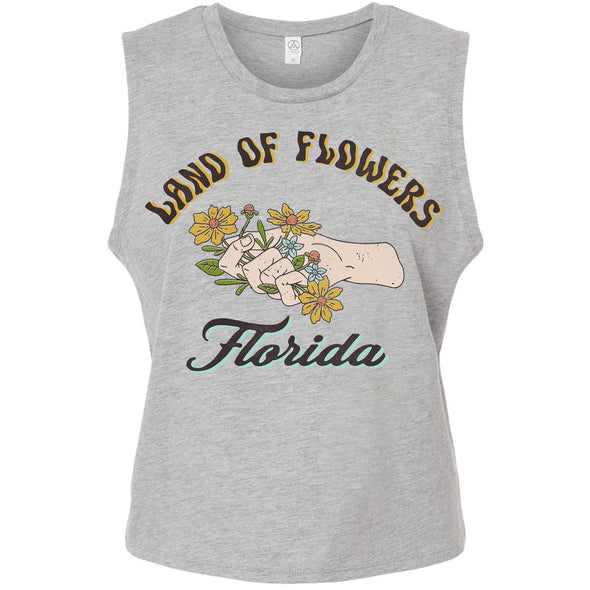 Land of Flowers Florida Cropped Tank