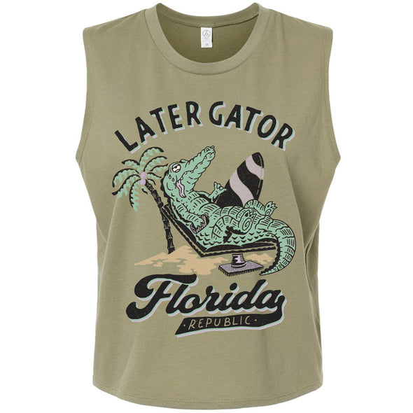 Later Gator Florida Cropped Tank