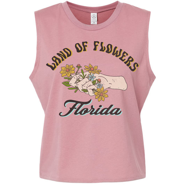 Land of Flowers Florida Cropped Tank