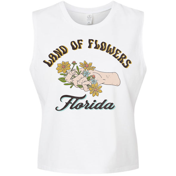 Land of Flowers Florida Cropped Tank