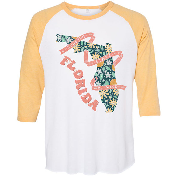 Sunshine State Florida Baseball Tee