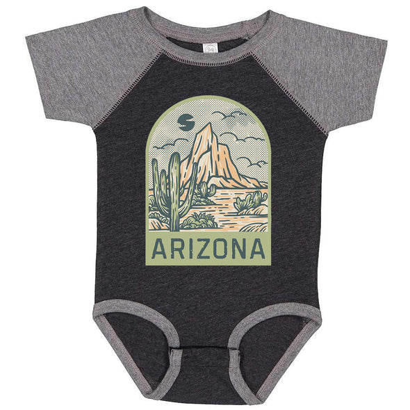 Arizona Desert Baseball Baby Onesie-CA LIMITED