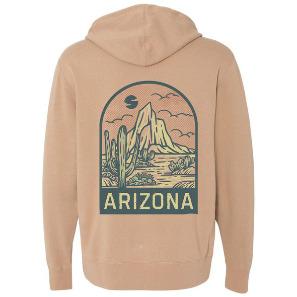 Arizona Desert Zipper Hoodie-CA LIMITED