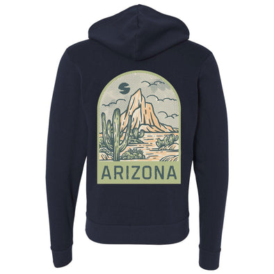 Arizona Desert Zipper Hoodie-CA LIMITED