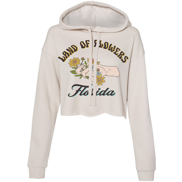 Land of Flowers Florida Cropped Hoodie