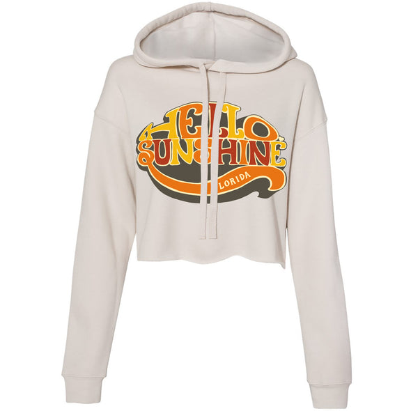 Hello Sunshine Florida Cropped Hoodie