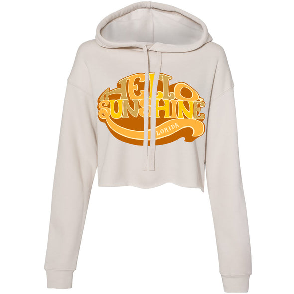 Hello Sunshine Florida Cropped Hoodie