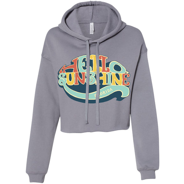 Hello Sunshine Florida Cropped Hoodie