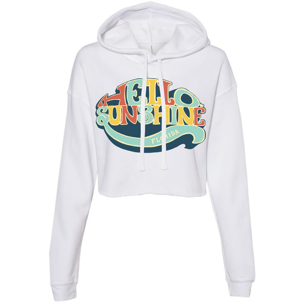 Hello Sunshine Florida Cropped Hoodie