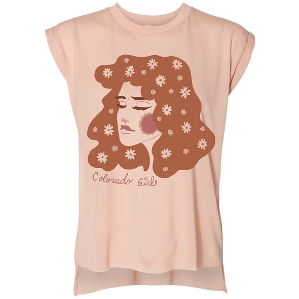 Colorado Girl Rolled Sleeve Tank