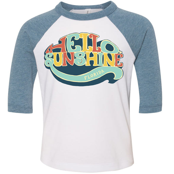 Hello Sunshine Florida Toddler Baseball Tee