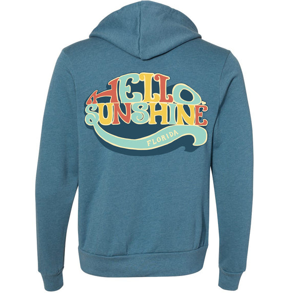 Hello Sunshine Florida Zipper Hoodie