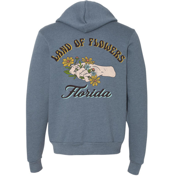 Land Of Flowers Florida Zipper Hoodie