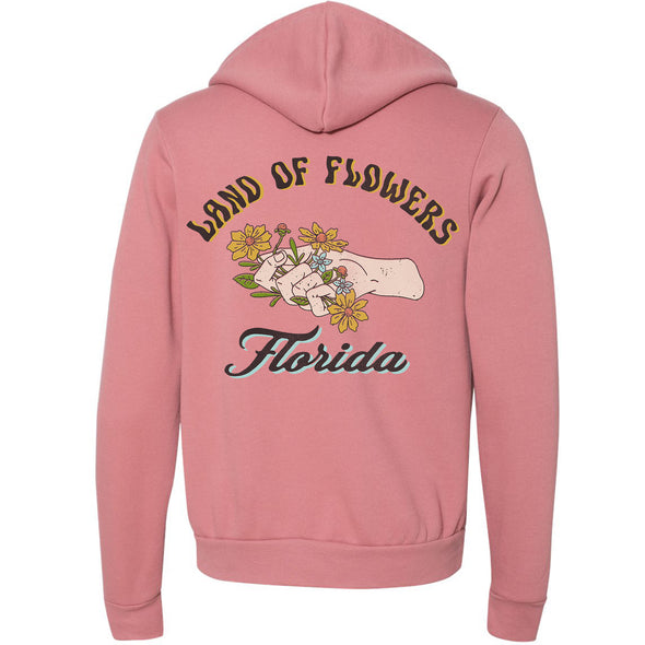 Land Of Flowers Florida Zipper Hoodie