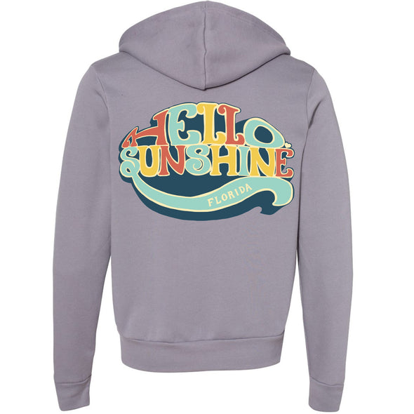 Hello Sunshine Florida Zipper Hoodie