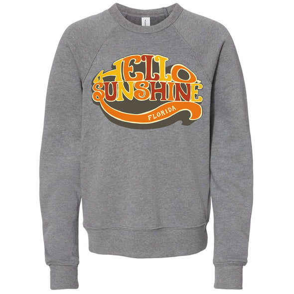 Hello Sunshine Florida Raglan Youth Sweater