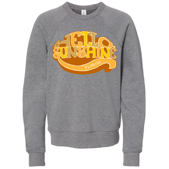 Hello Sunshine Florida Raglan Youth Sweater