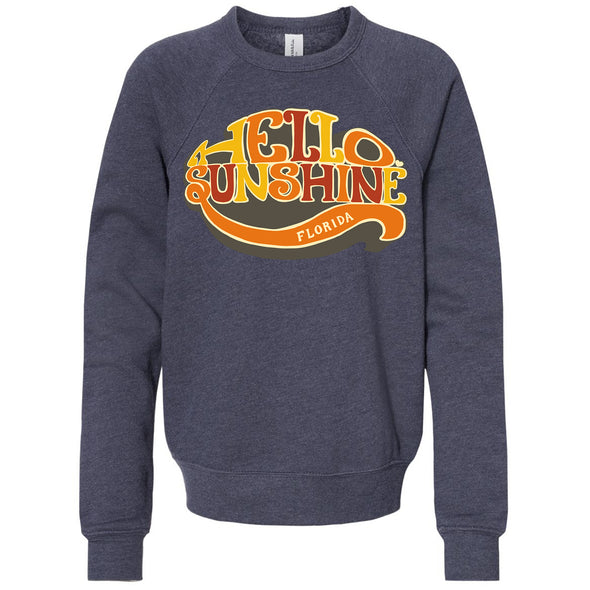 Hello Sunshine Florida Raglan Youth Sweater