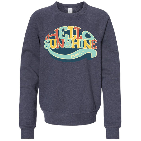 Hello Sunshine Florida Raglan Youth Sweater