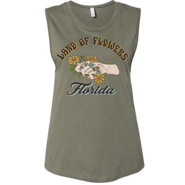 Land of Flowers Florida Muscle Tank