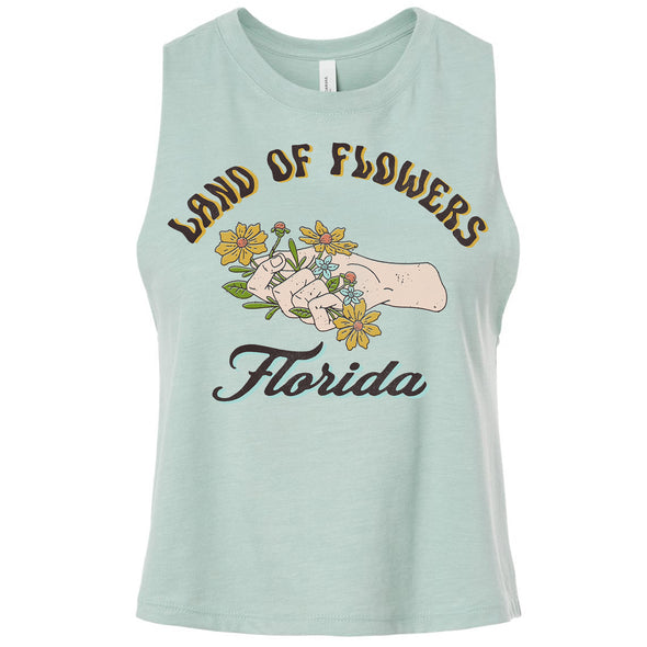 Land of Flowers Florida Cropped Tank