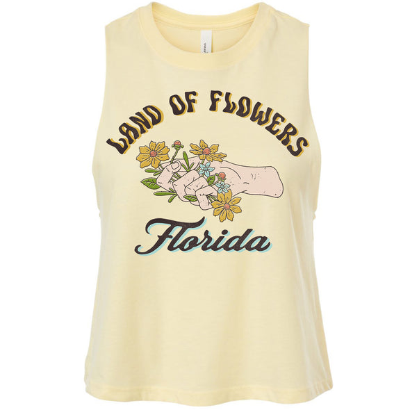 Land of Flowers Florida Cropped Tank