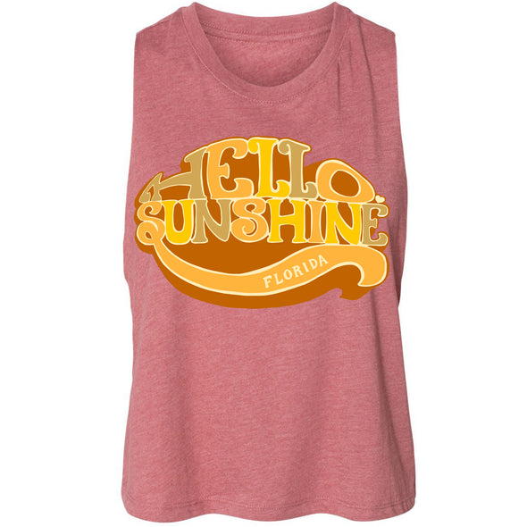 Hello Sunshine Florida Cropped Tank