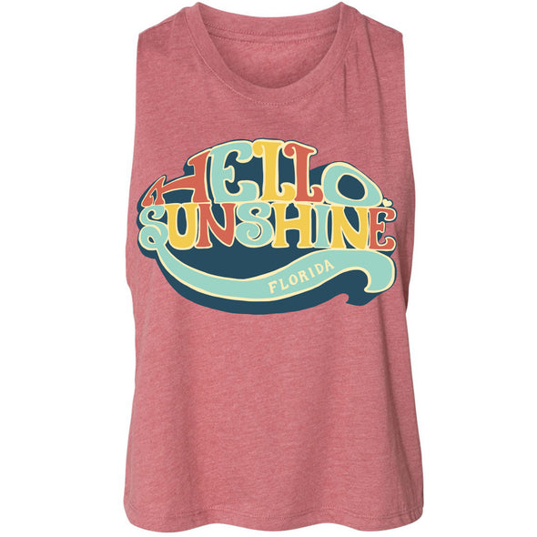 Hello Sunshine Florida Cropped Tank