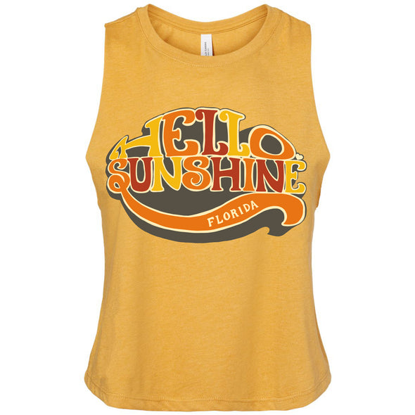 Hello Sunshine Florida Cropped Tank