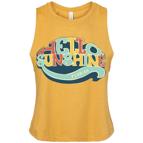 Hello Sunshine Florida Cropped Tank