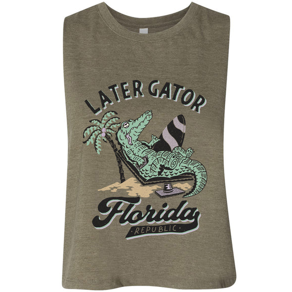 Later Gator Florida Cropped Tank