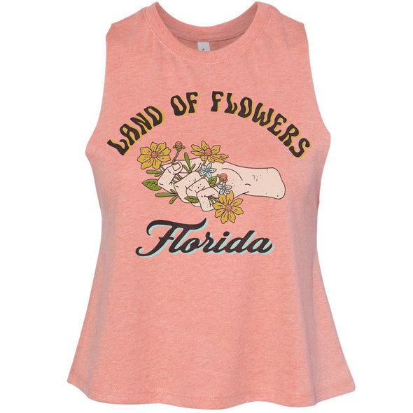 Land of Flowers Florida Cropped Tank