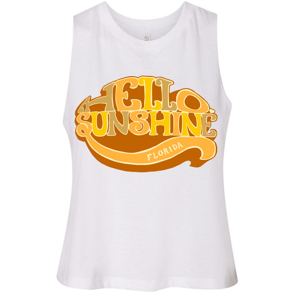 Hello Sunshine Florida Cropped Tank