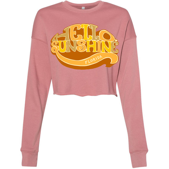 Hello Sunshine Florida Cropped Sweater