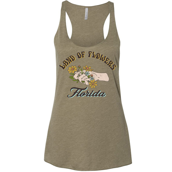 Land of Flowers Florida Racerback Tank