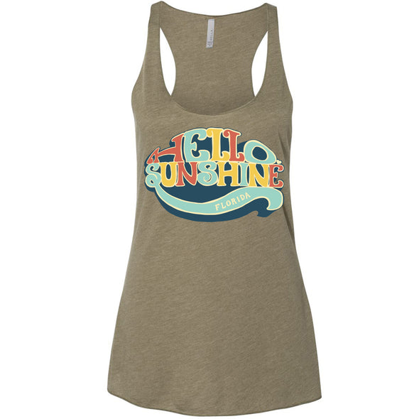 Hello Sunshine Florida Racerback Tank