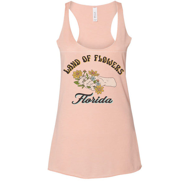 Land of Flowers Florida Racerback Tank