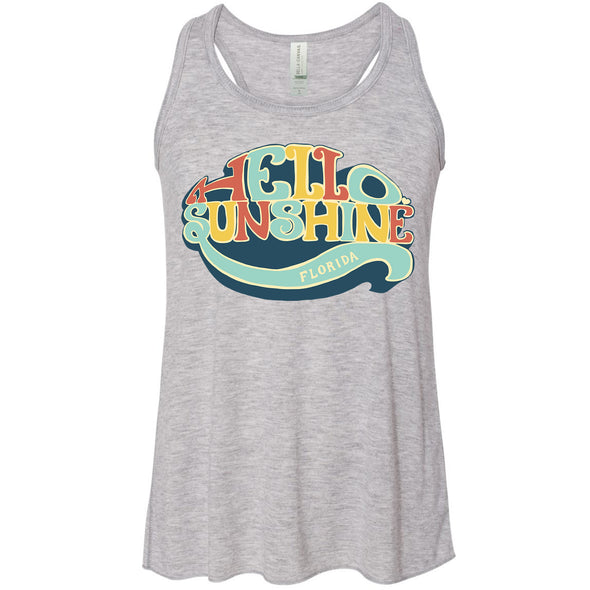 Hello Sunshine Florida Youth Flowy Tank