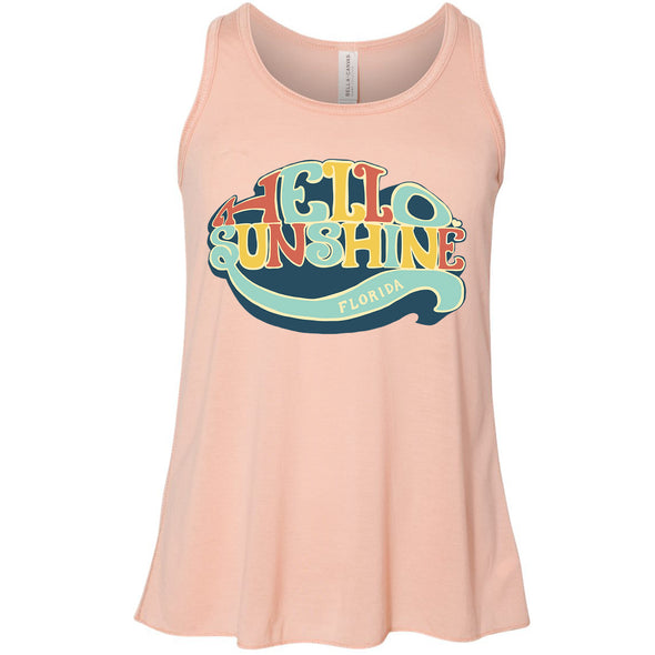 Hello Sunshine Florida Youth Flowy Tank