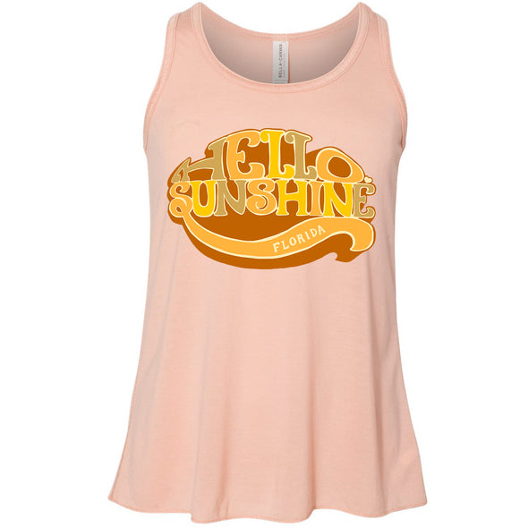 Hello Sunshine Florida Youth Flowy Tank