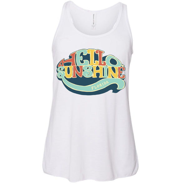 Hello Sunshine Florida Youth Flowy Tank