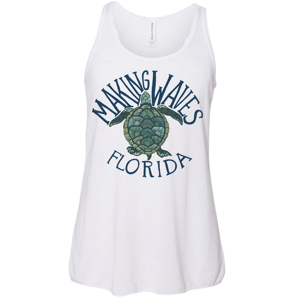 Sea Turtle Florida Youth Flowy Tank