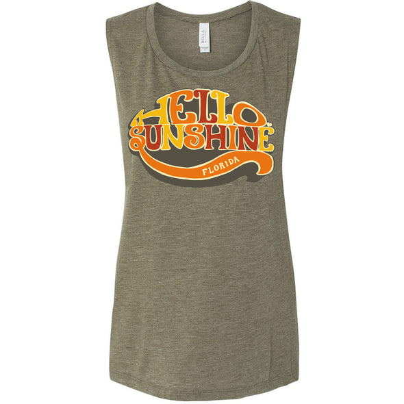 Hello Sunshine Florida Muscle Tank