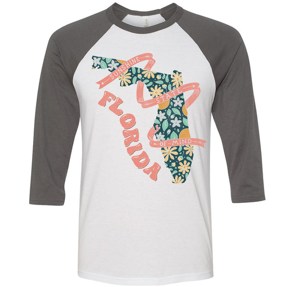 Sunshine State Florida Baseball Tee