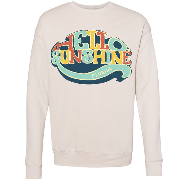 Hello Sunshine Florida Drop Shoulder Sweater