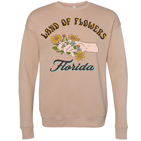 Land of Flowers Florida Drop Shoulder Sweater